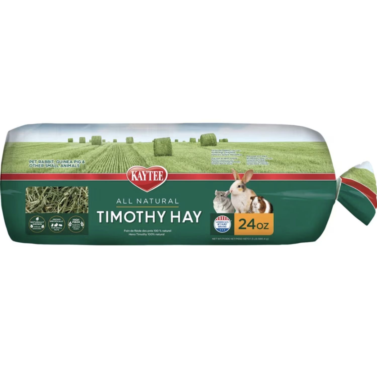 Kaytee Natural Timothy Hay, Size: 24oz