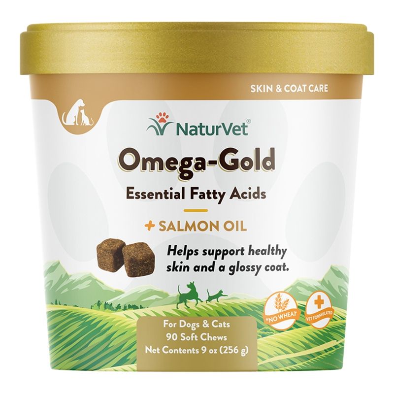 NaturVet Dog Omega Gold Chew 90 Count