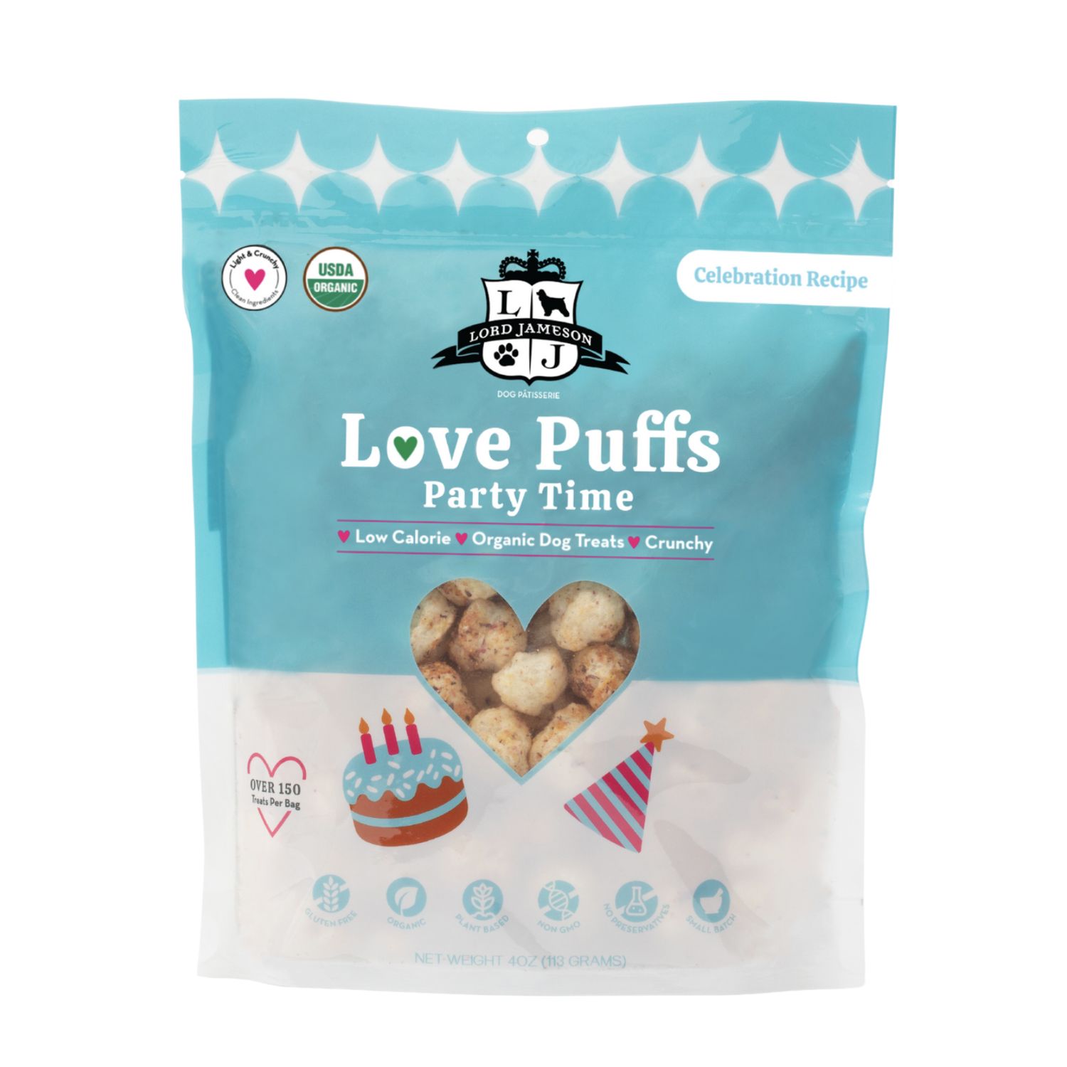 Lord Jameson Dog Love Puffs Party Time 4oz