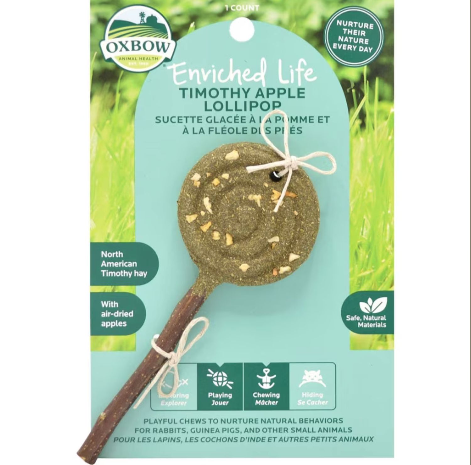 Oxbow Enriched Life Timothy Lollipop Apple