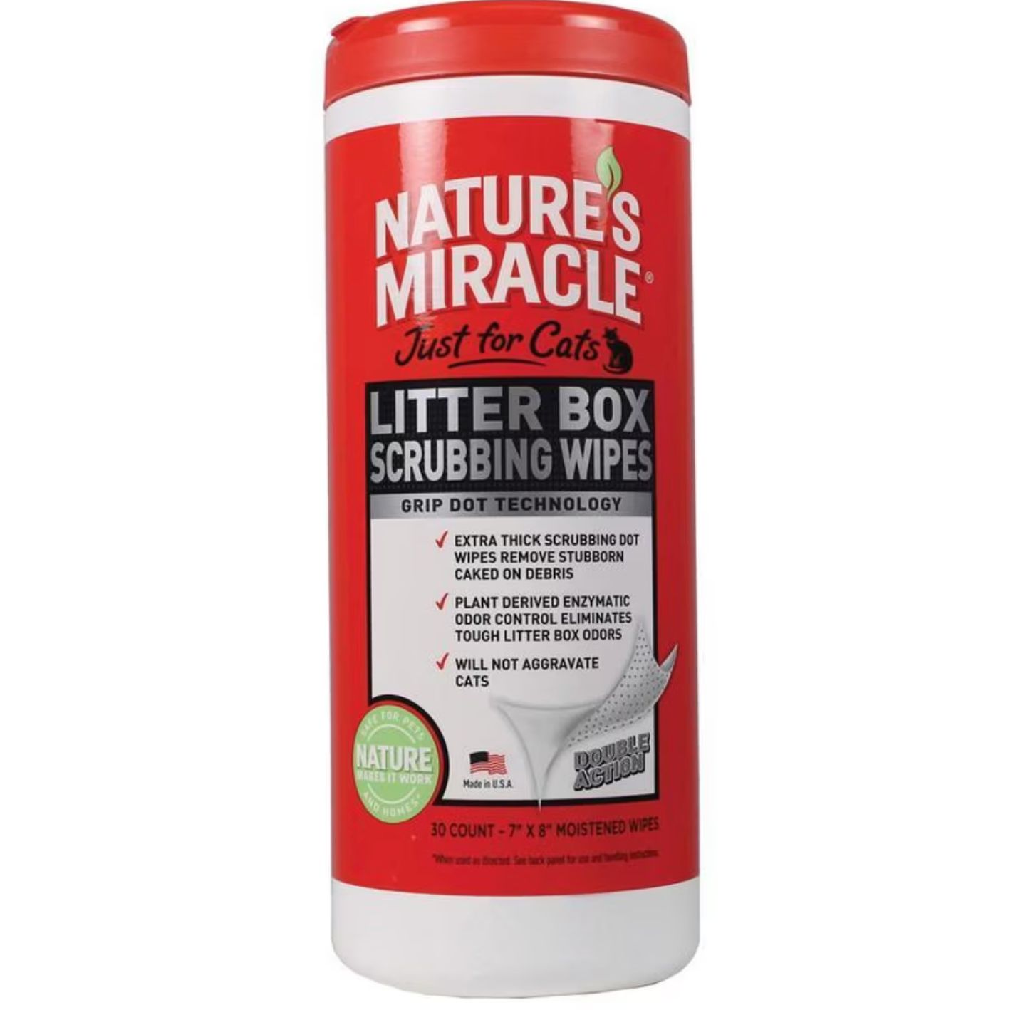 Nature's Miracle Cat Litter Box Scrubbing Wipes 30ct