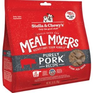 Stella &amp; Chewy's Dog Freeze-Dried Meal-Mixers Pork, Size: 3.5oz