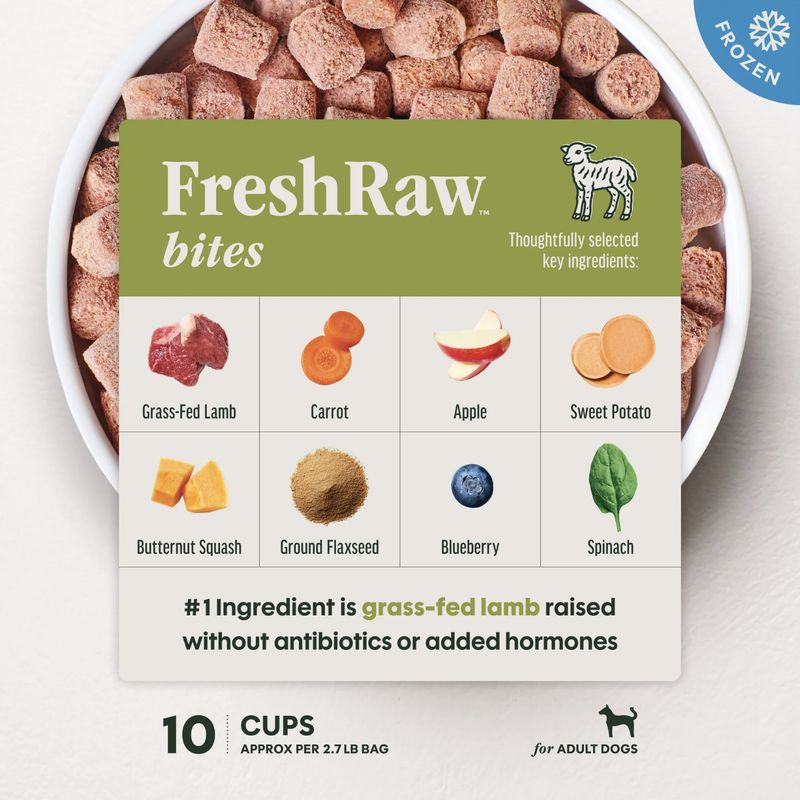 Instinct Dog Frozen FreshRaw Bites Grass-Fed Lamb 2.7lb