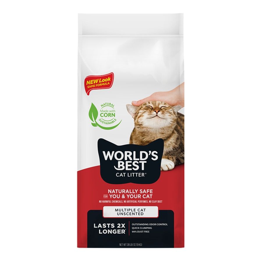 World's Best Multi-Cat Unscented Litter, Size: 15lb