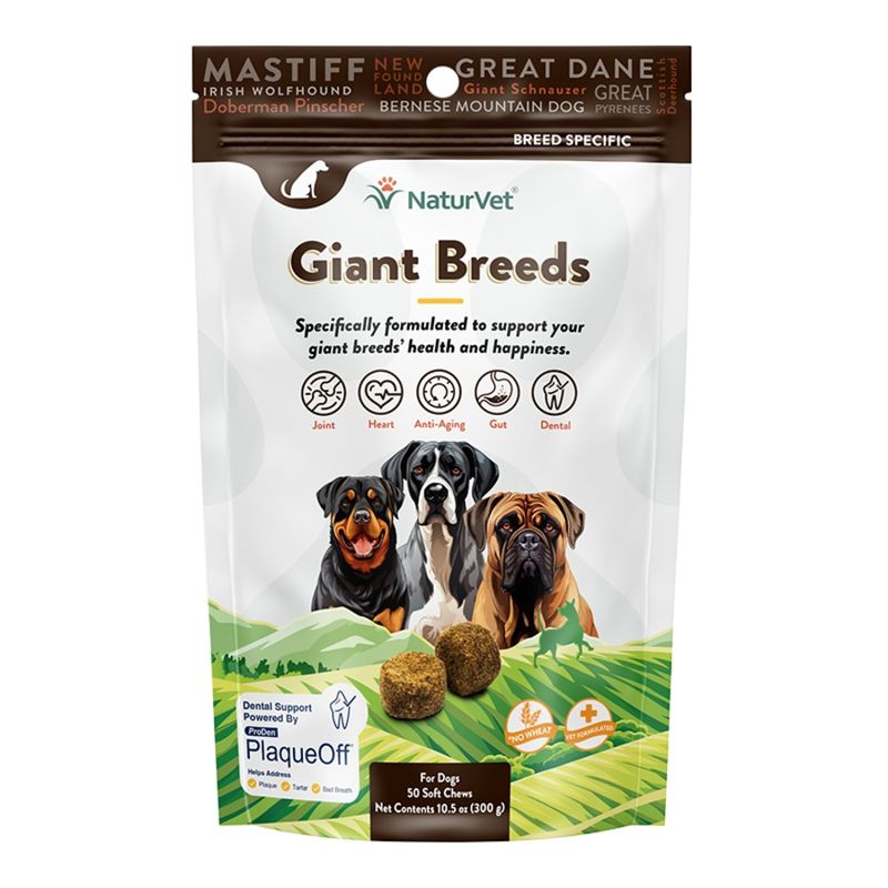 NaturVet Dog Soft Chew Giant Breed 50 Count