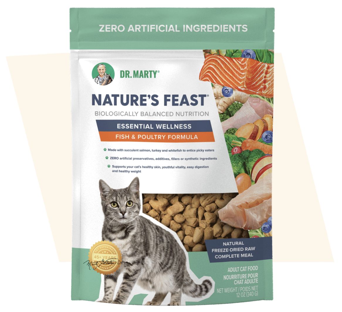 Dr. Marty Cat Nature's Feast Essential Wellness Fish &amp; Poultry, Size: 5.5oz