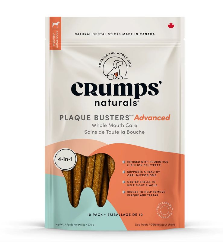 Crumps Dental Sticks Plaque Busters Advanced Whole Mouth Care 9.5oz