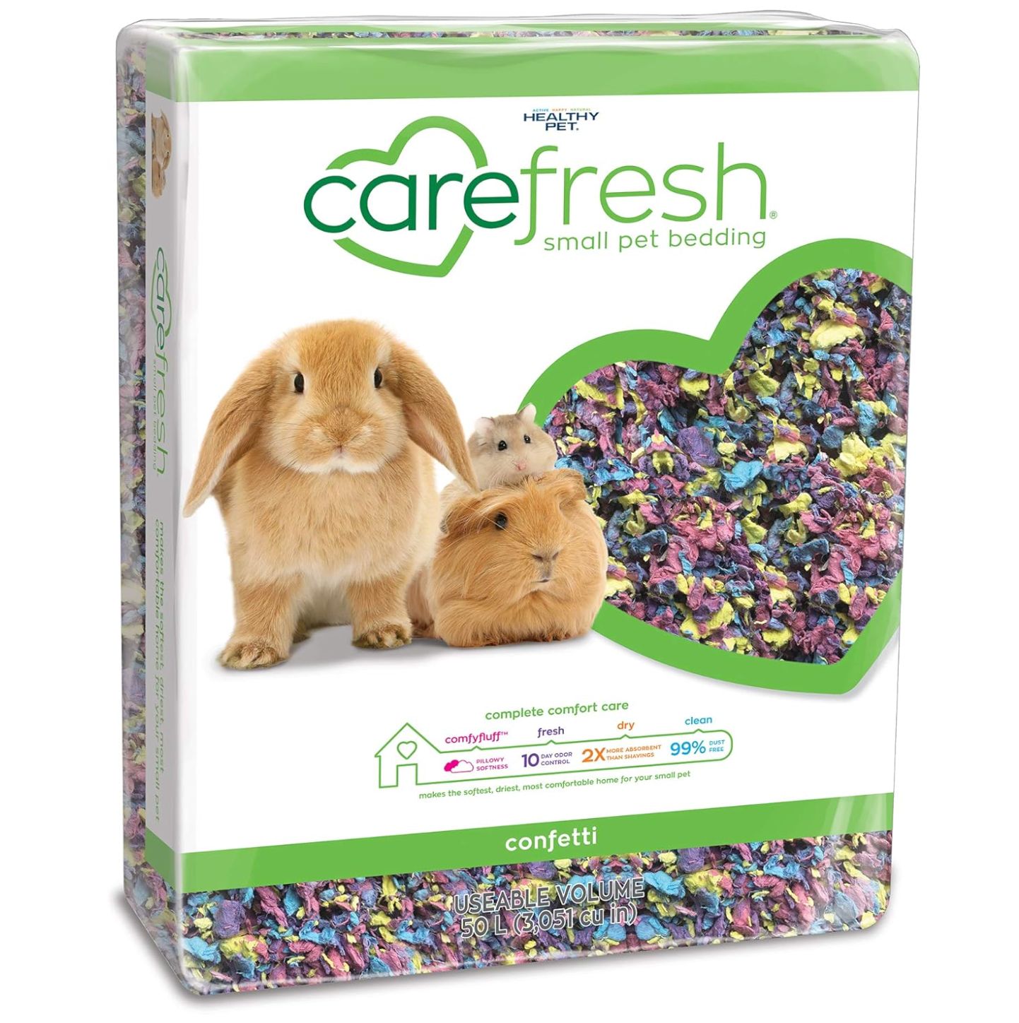 Carefresh Small Pet Bedding Confetti, Size: 10L
