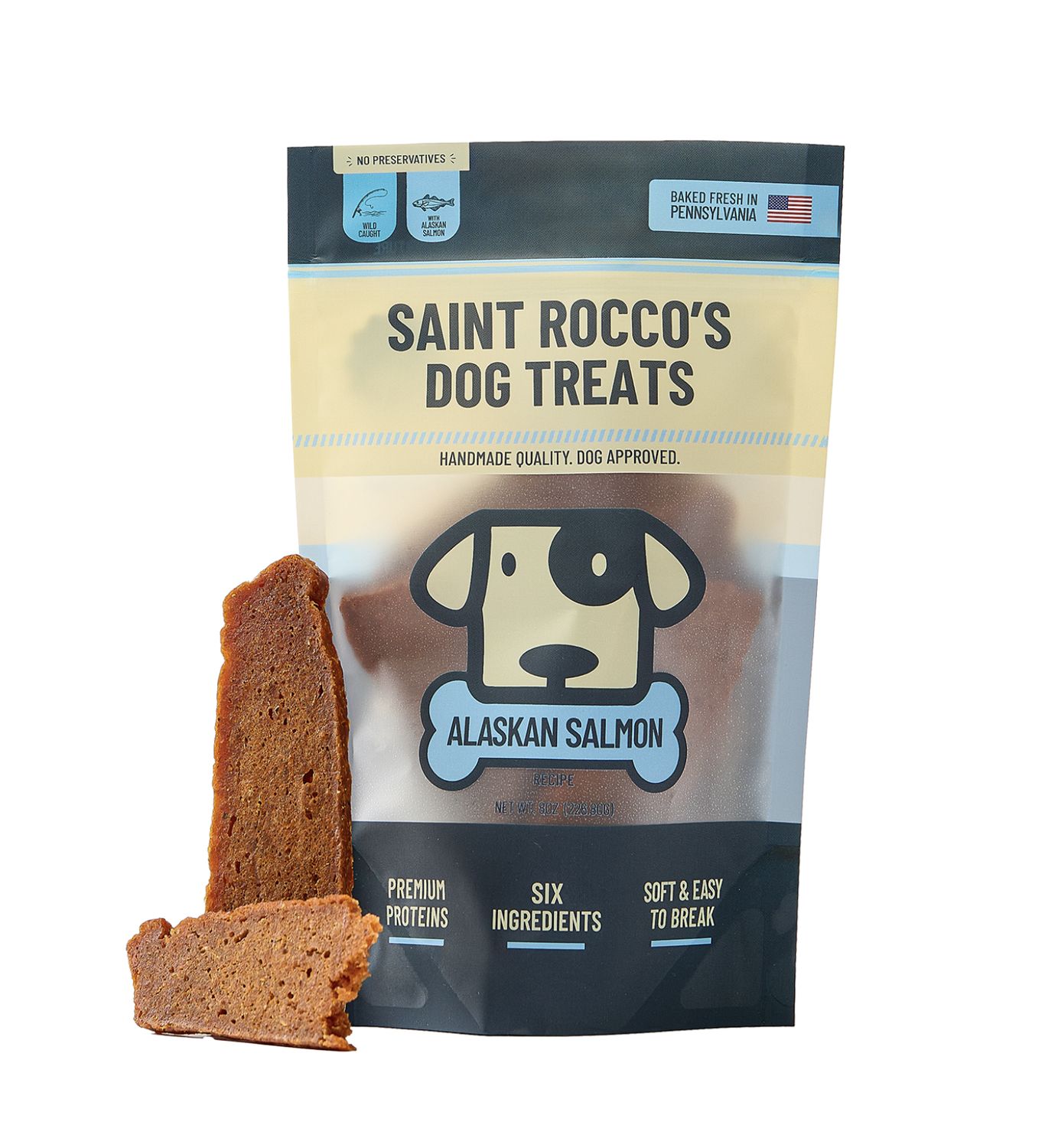 Saint Rocco’s Dog Alaskan Salmon, Size: 8oz