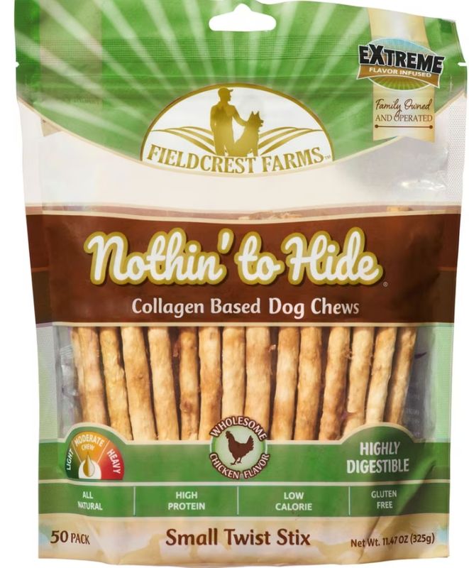 Fieldcrest Farms Dog Nothin' To Hide Twist Stix 11.47oz