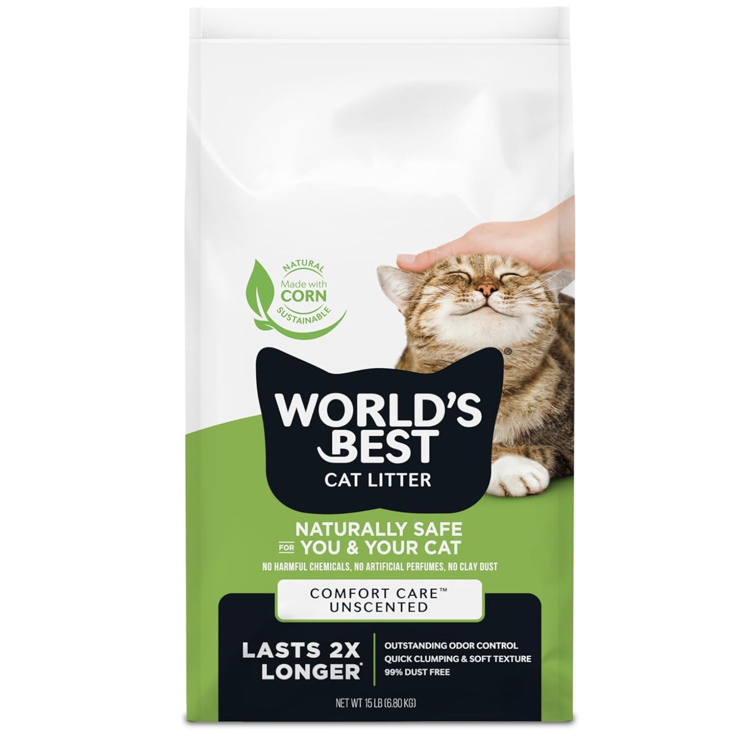World's Best Original Unscented Cat Litter, Size: 15lb