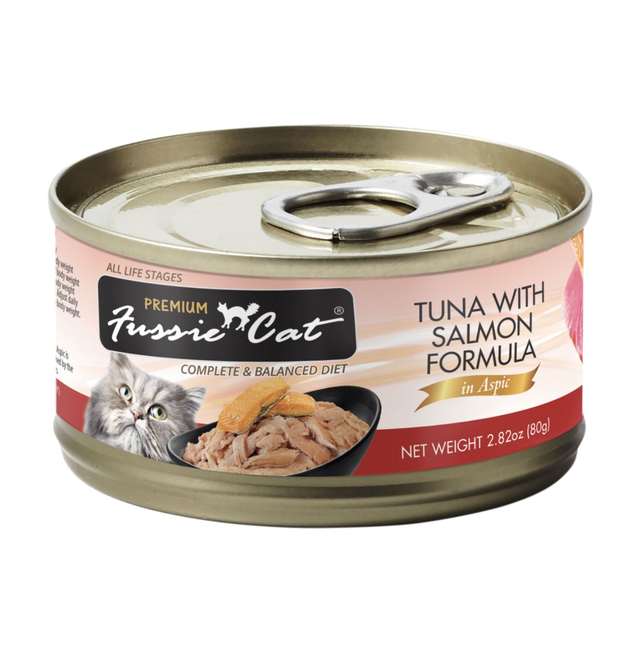 Fussie Cat Premium Tuna &amp; Salmon in Aspic Can 2.82oz