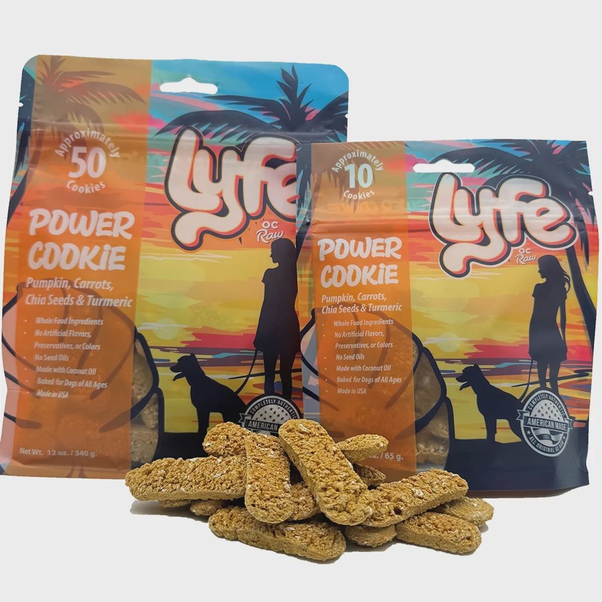 OC Raw Lyfe Power Cookie Pumpkin &amp; Carrots, Size: 2.3oz