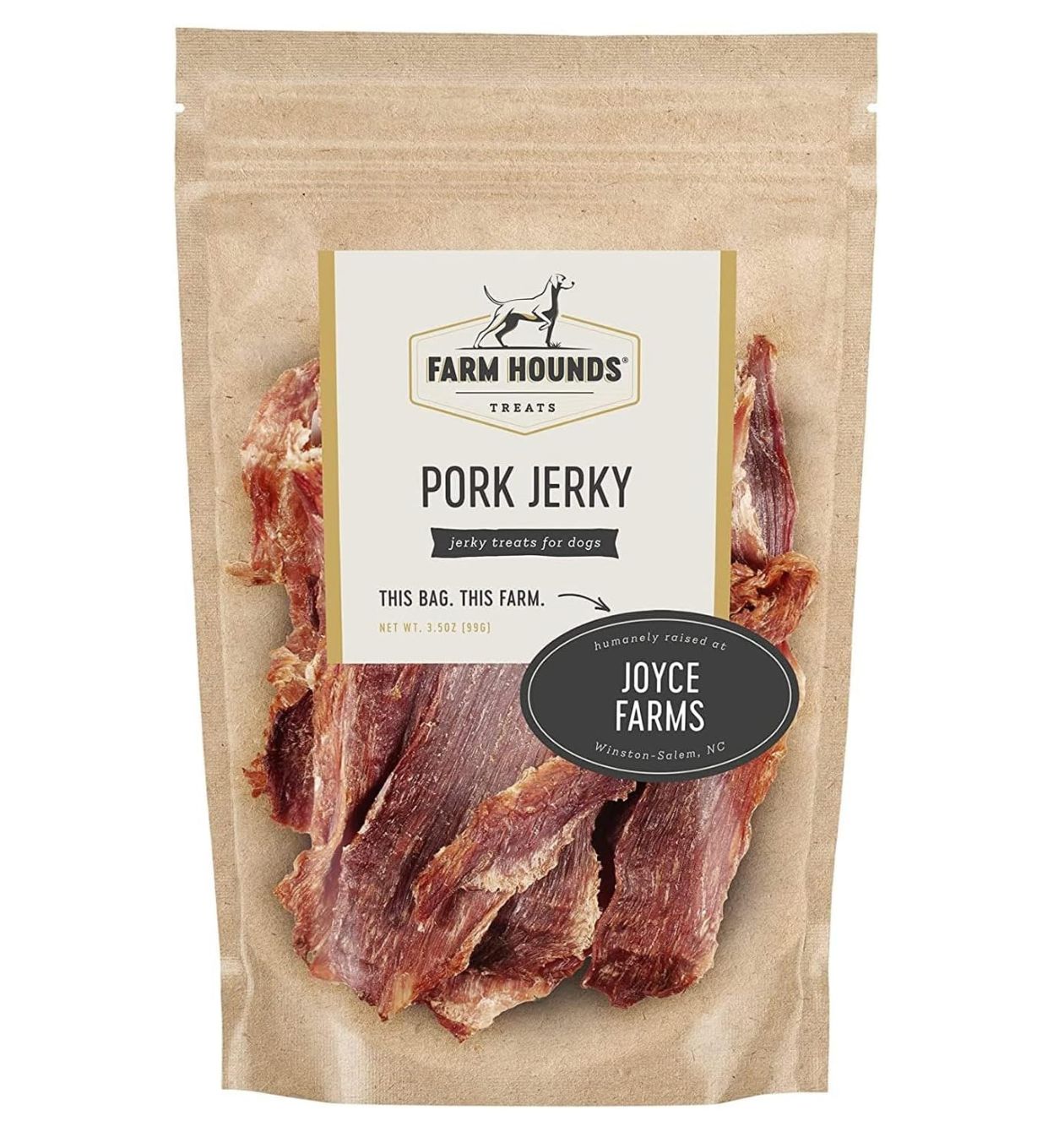 Farm Hounds Dog Pork Jerky 3.5oz
