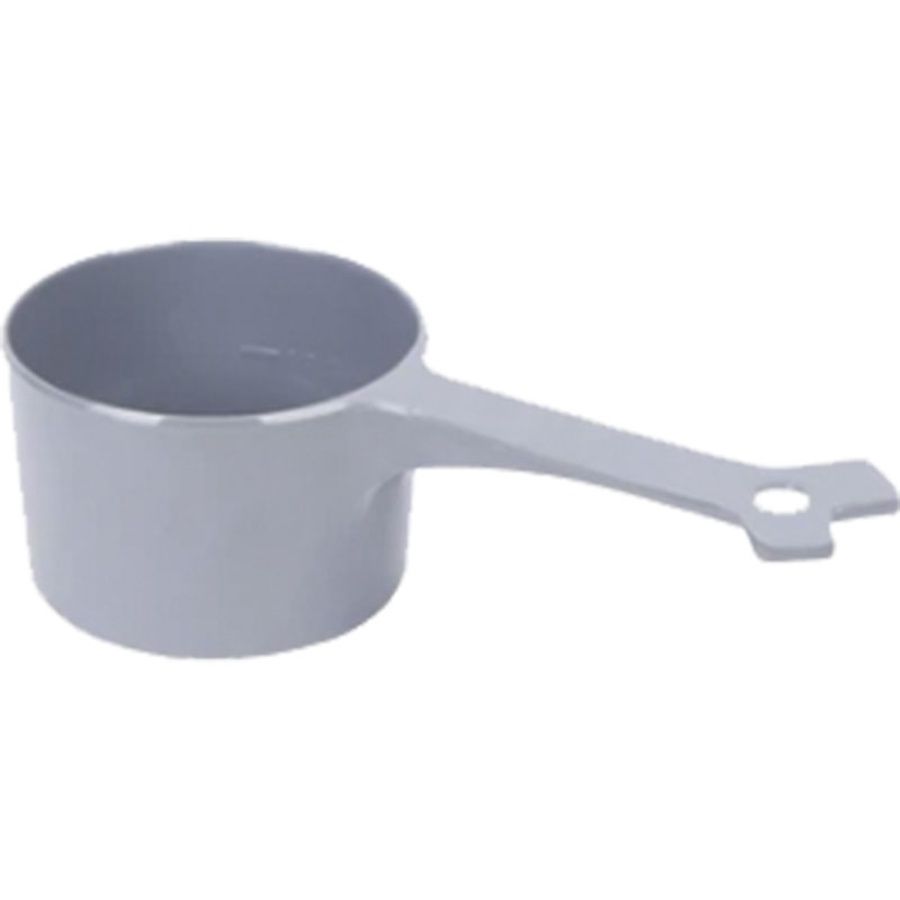 Messy Mutts Dog &amp; Cat Food Scoop 1 Cup, Color: Grey