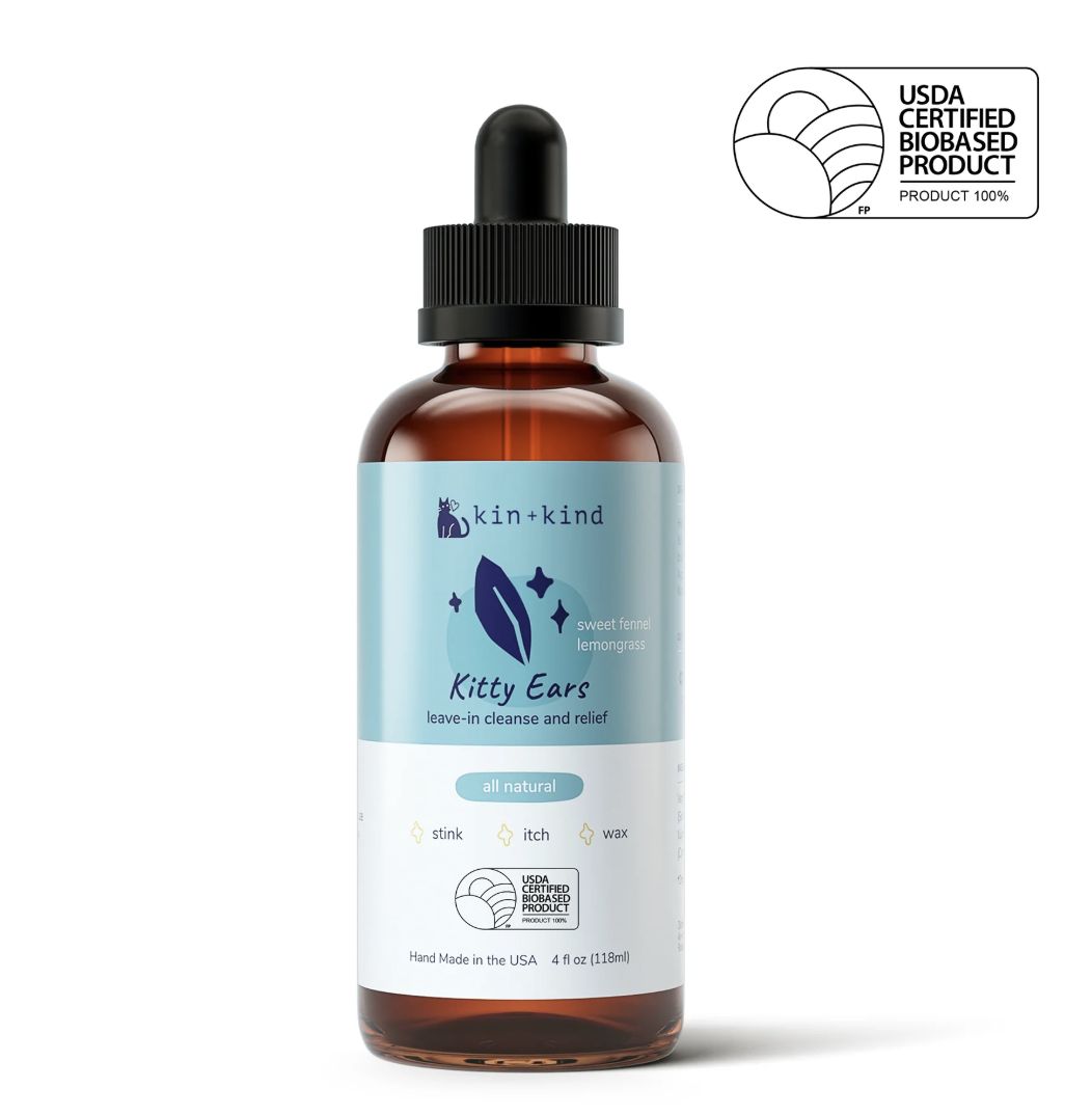 kin+kind Cat Natural Ear Cleaner 4oz