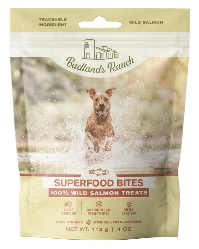 Badlands Ranch Superfood Bites Treats Salmon 4oz