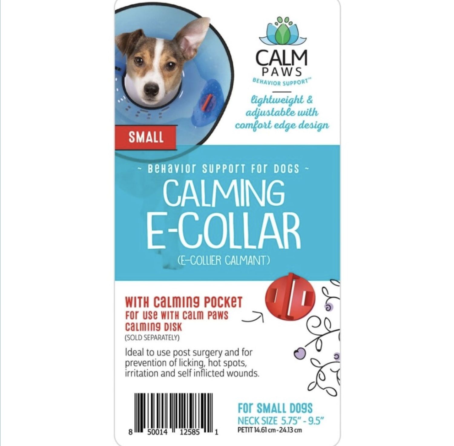 Calm Paws E-Collar Blue, Size: Small