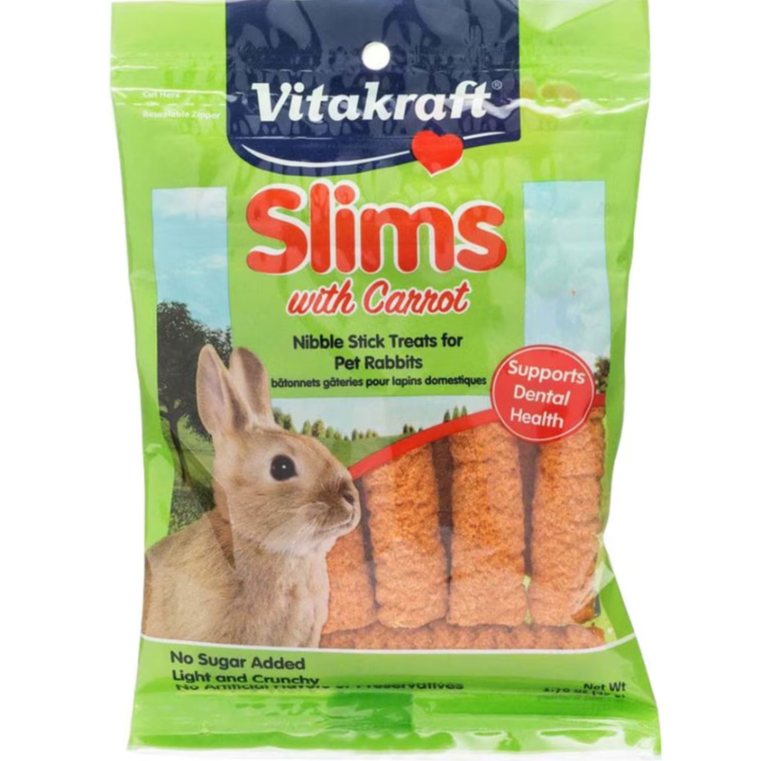 Vitakraft Slims Treats Carrot, Size: 1.76oz