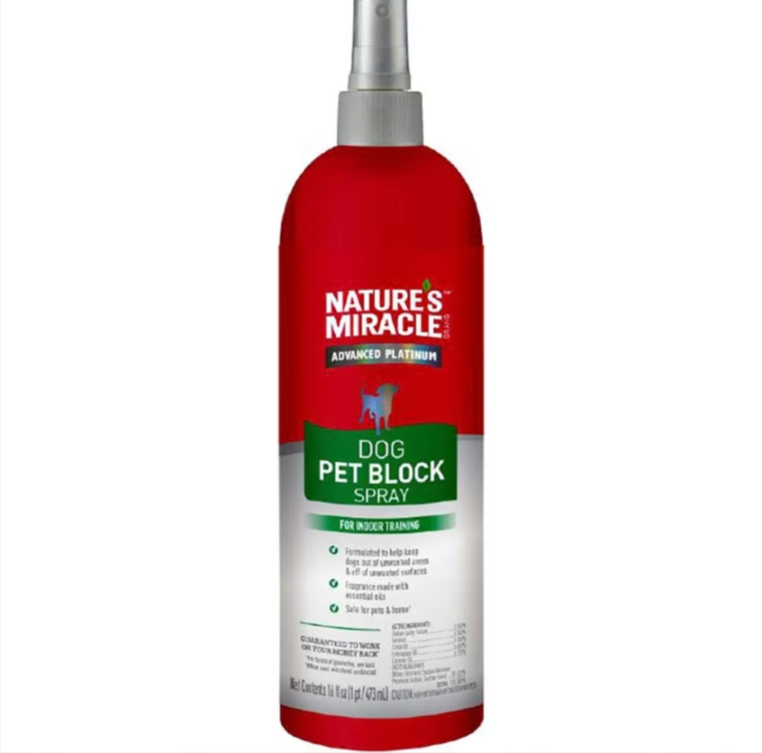 Nature's Miracle Dog Advanced Platinum Block Spray 16oz