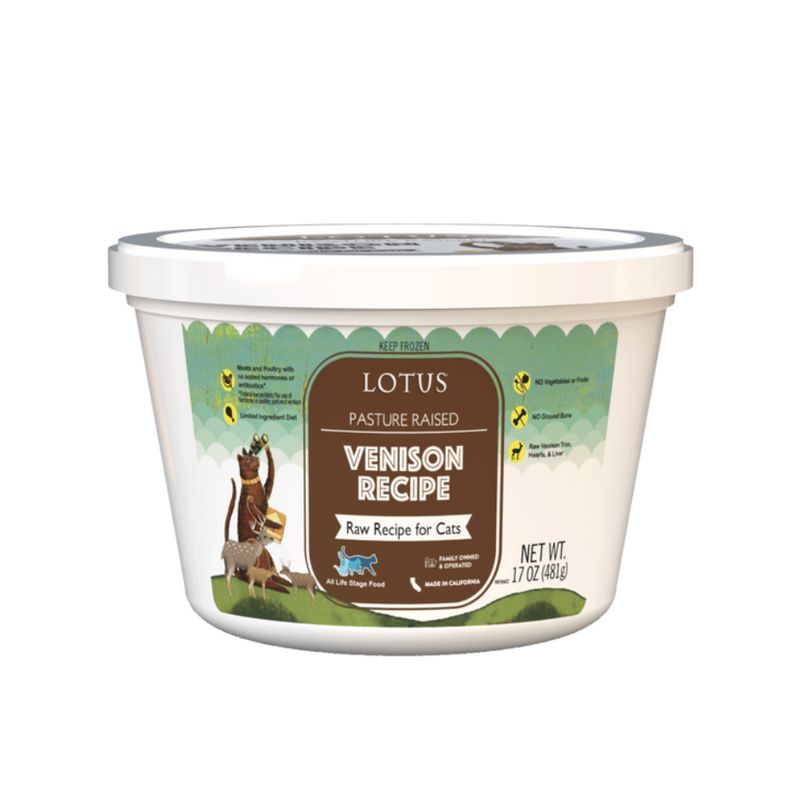 Lotus Cat Frozen Raw Venison