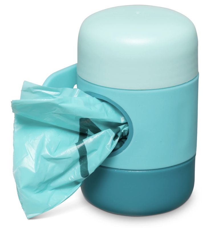 Messy Mutts Dog Poop Bag Holder with Silicone Strap