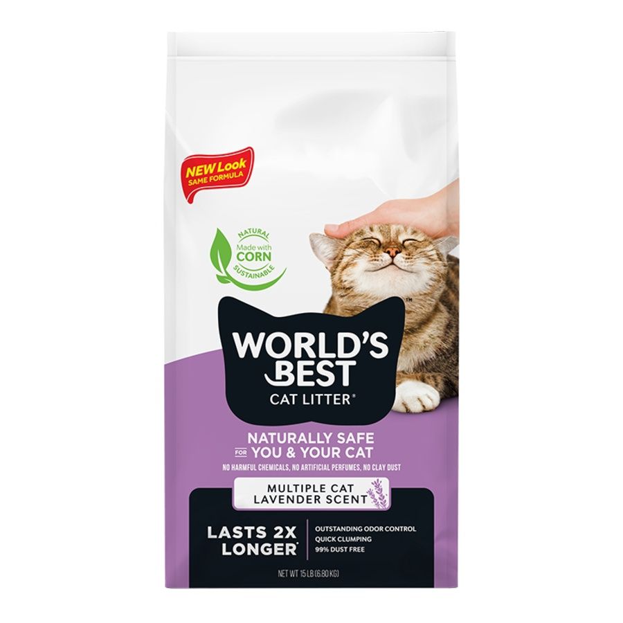 World's Best Multi-Cat Lavender Litter, Size: 15lb