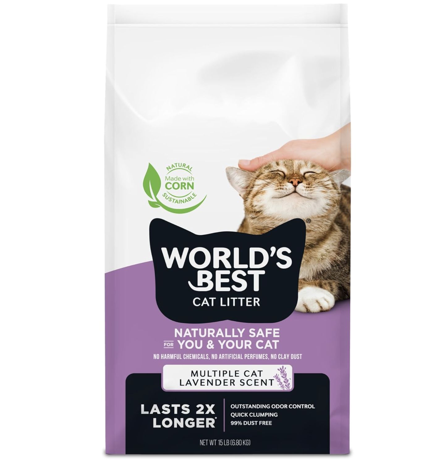 World's Best Multi-Cat Lavender Litter, Size: 15lb