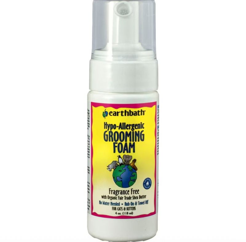 Earthbath Cat Hypoallergenic Grooming Foam 4oz