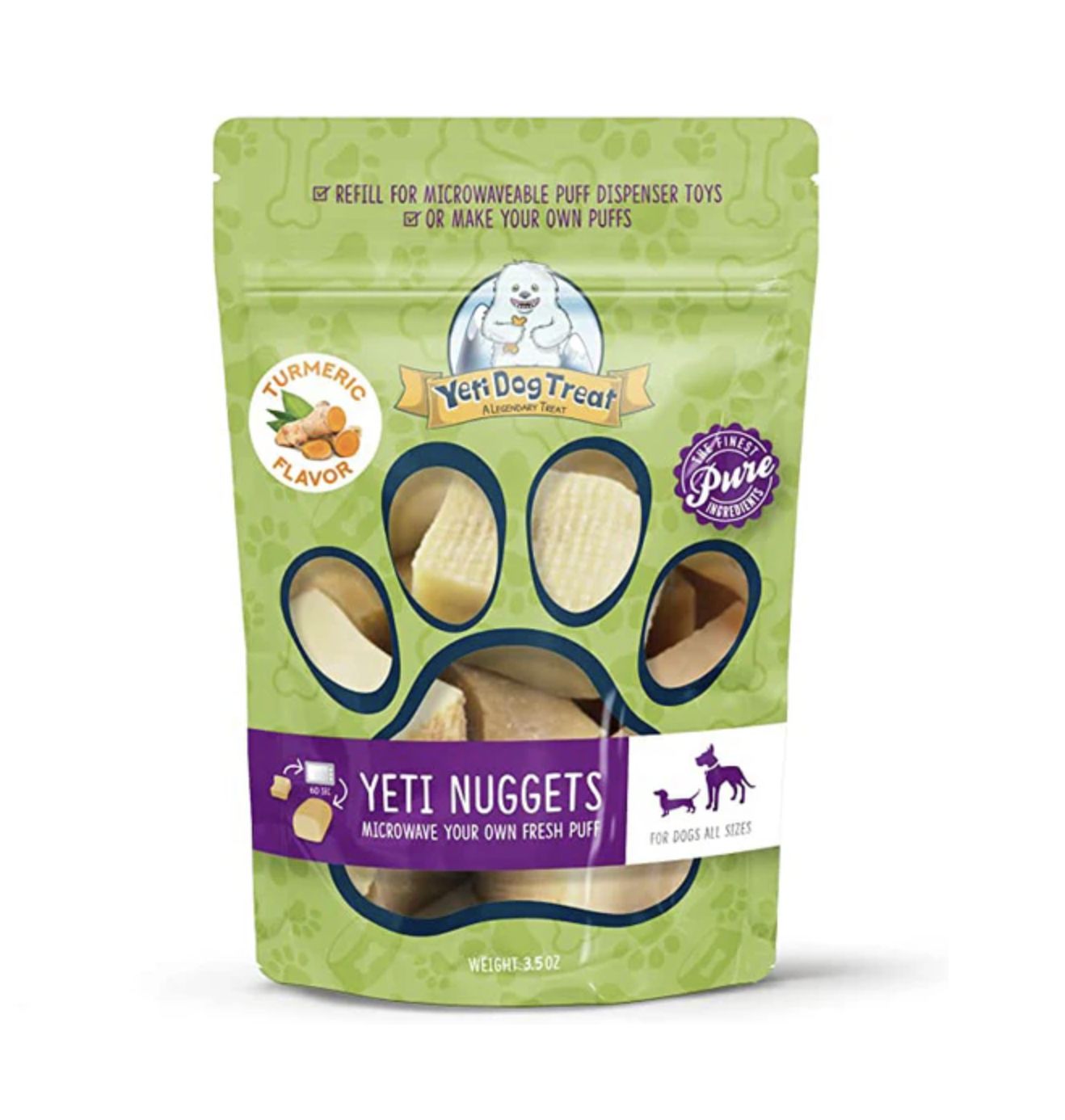 Yeti Dog Chew Nuggets Turmeric 3.5oz