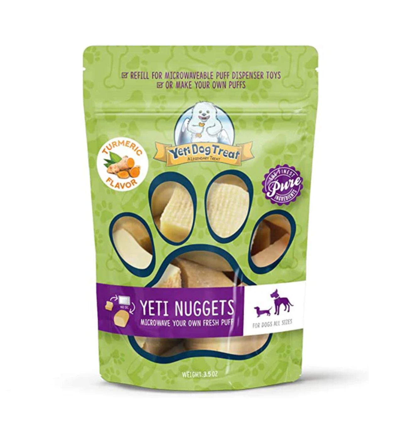 Yeti Dog Chew Nuggets Turmeric 3.5oz