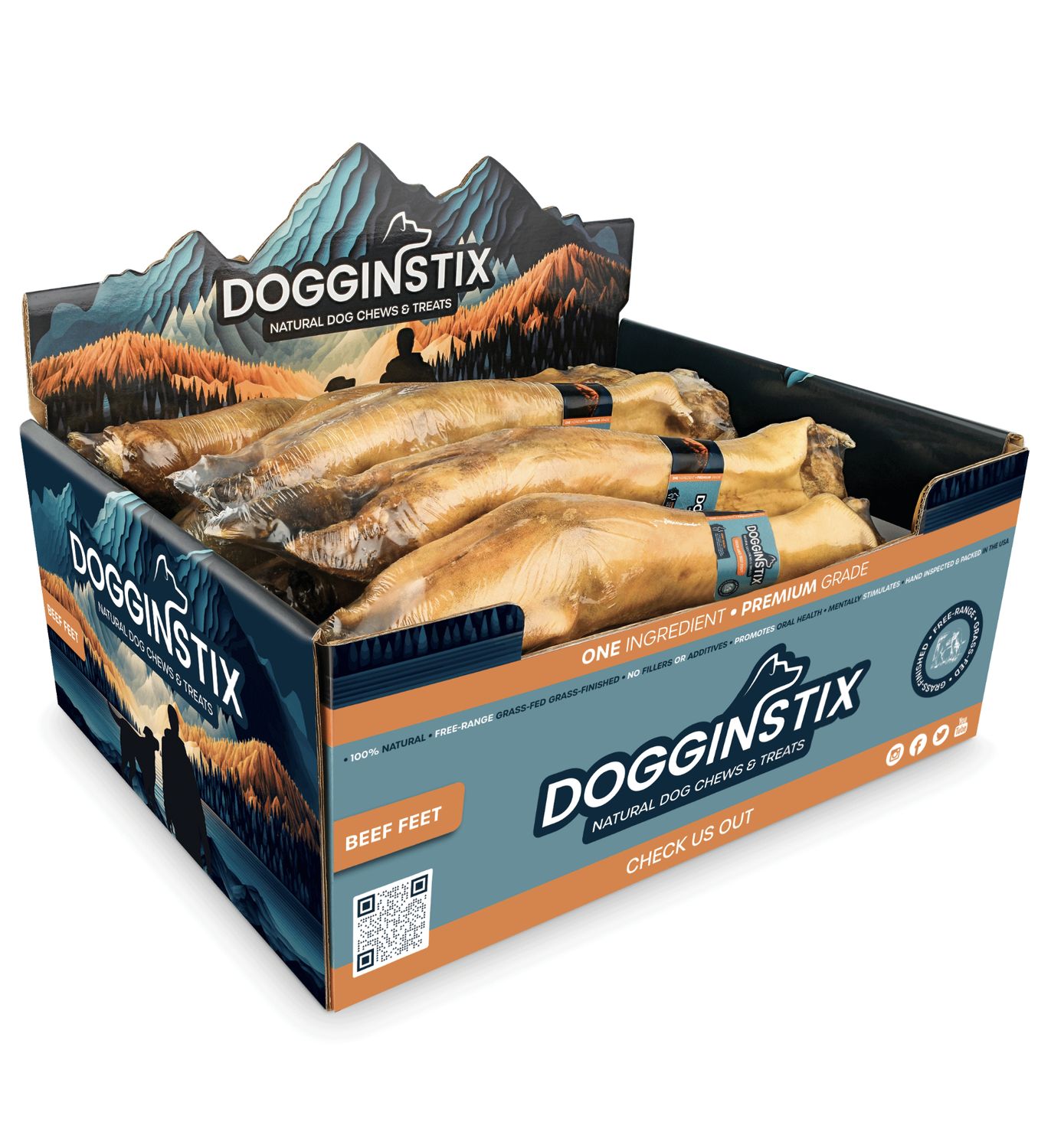 Dogginstix Dog Beef Feet