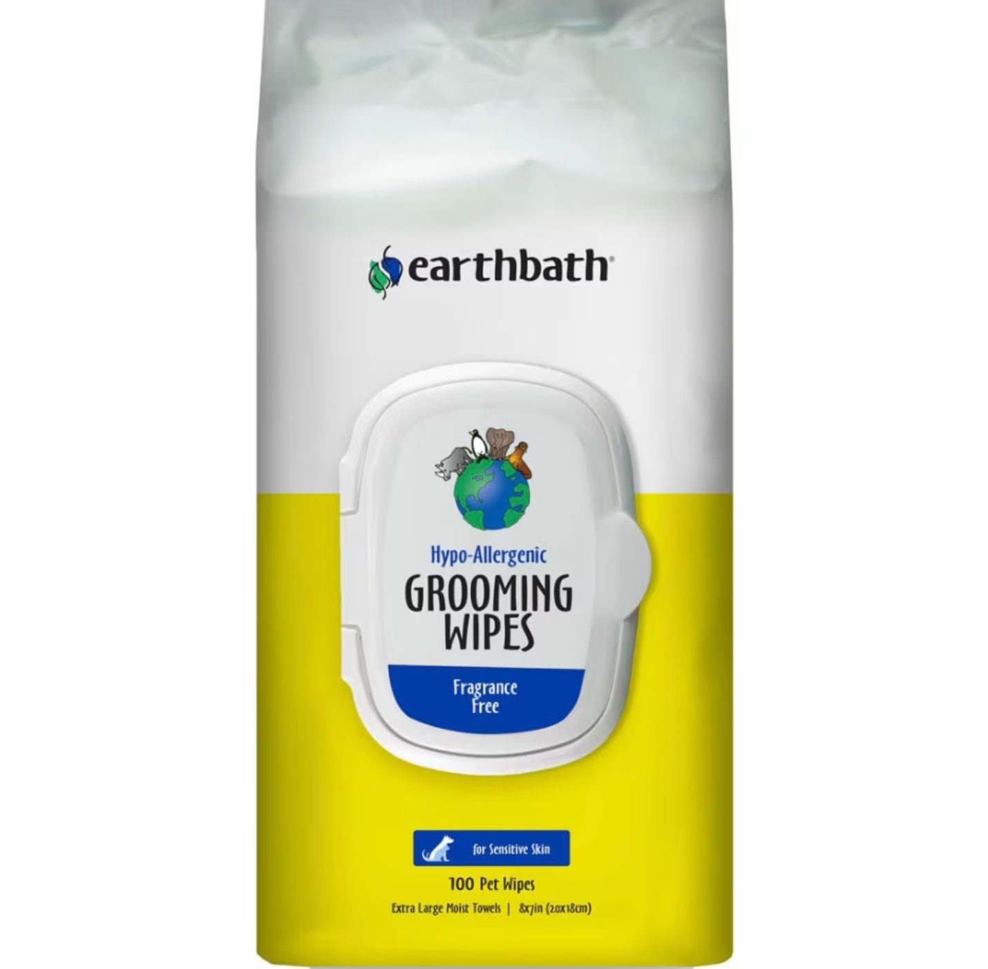Earthbath Hypoallergenic Grooming Wipes 100ct