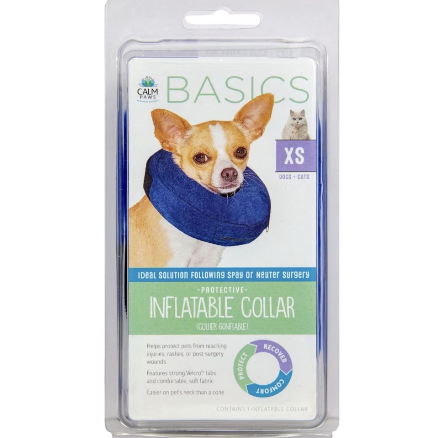 Calm Paws Inflatable Collar, Size: X-Small