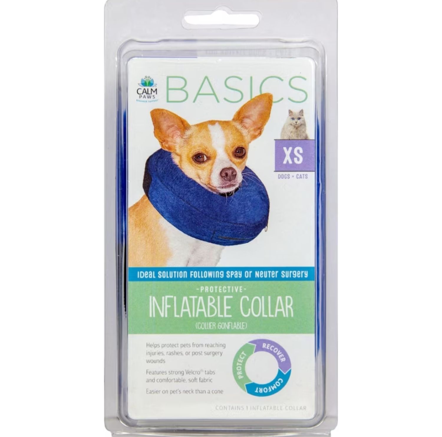 Calm Paws Inflatable Collar, Size: X-Small