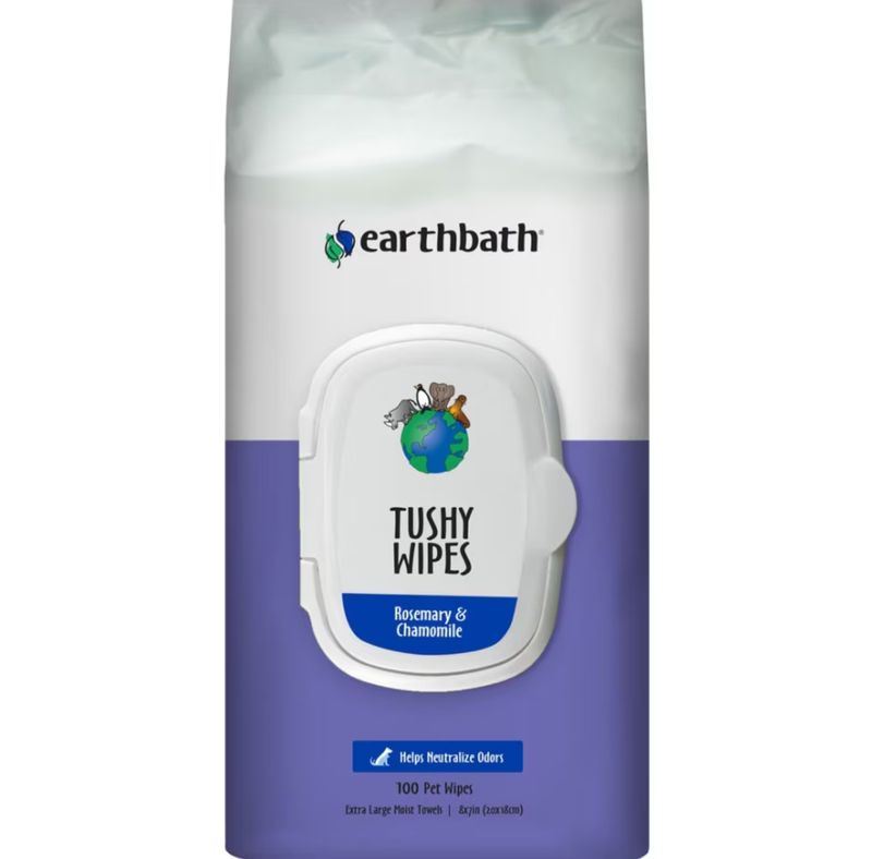 Earthbath Tushy Wipes Rosemary &amp; Chamomile 100ct