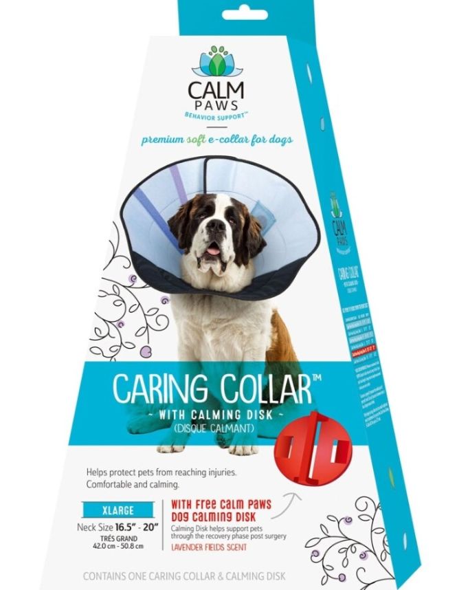 Calm Paws Dog Caring Collar With Calming Disk, Size: XL