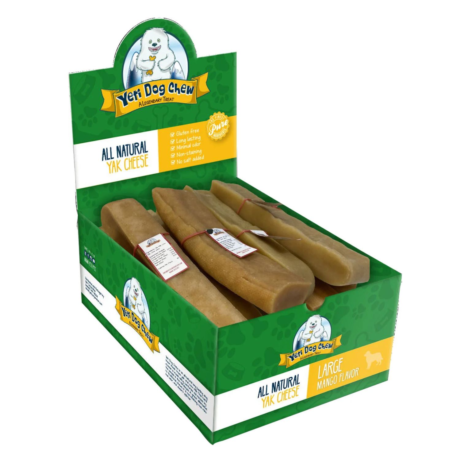 Yeti Dog Chew Yak Cheese Large Mango Single