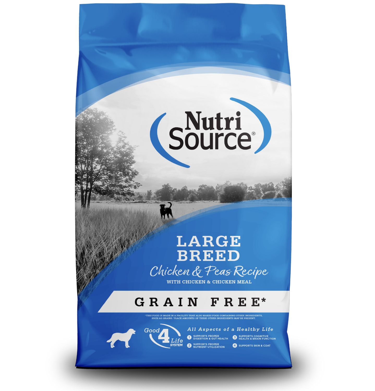 NutriSource Dog Grain Free Large Breed Chicken &amp; Peas 26lb