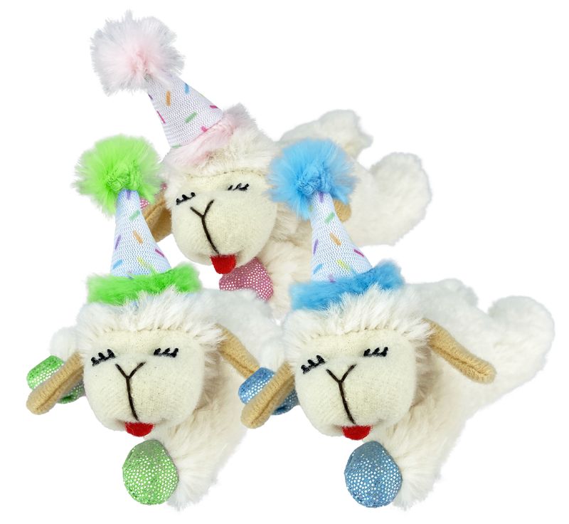 Multipet Cat Birthday Lamb Chop Small Assorted