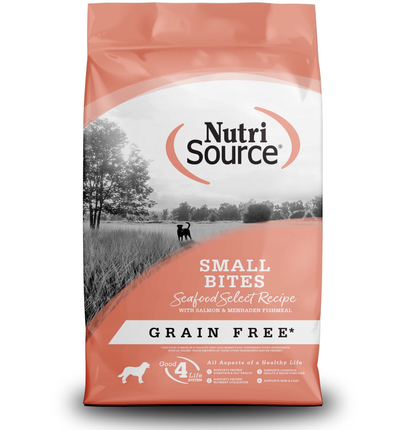 NutriSource Dog Grain Free Seafood Select Small Bites, Size: 4lb