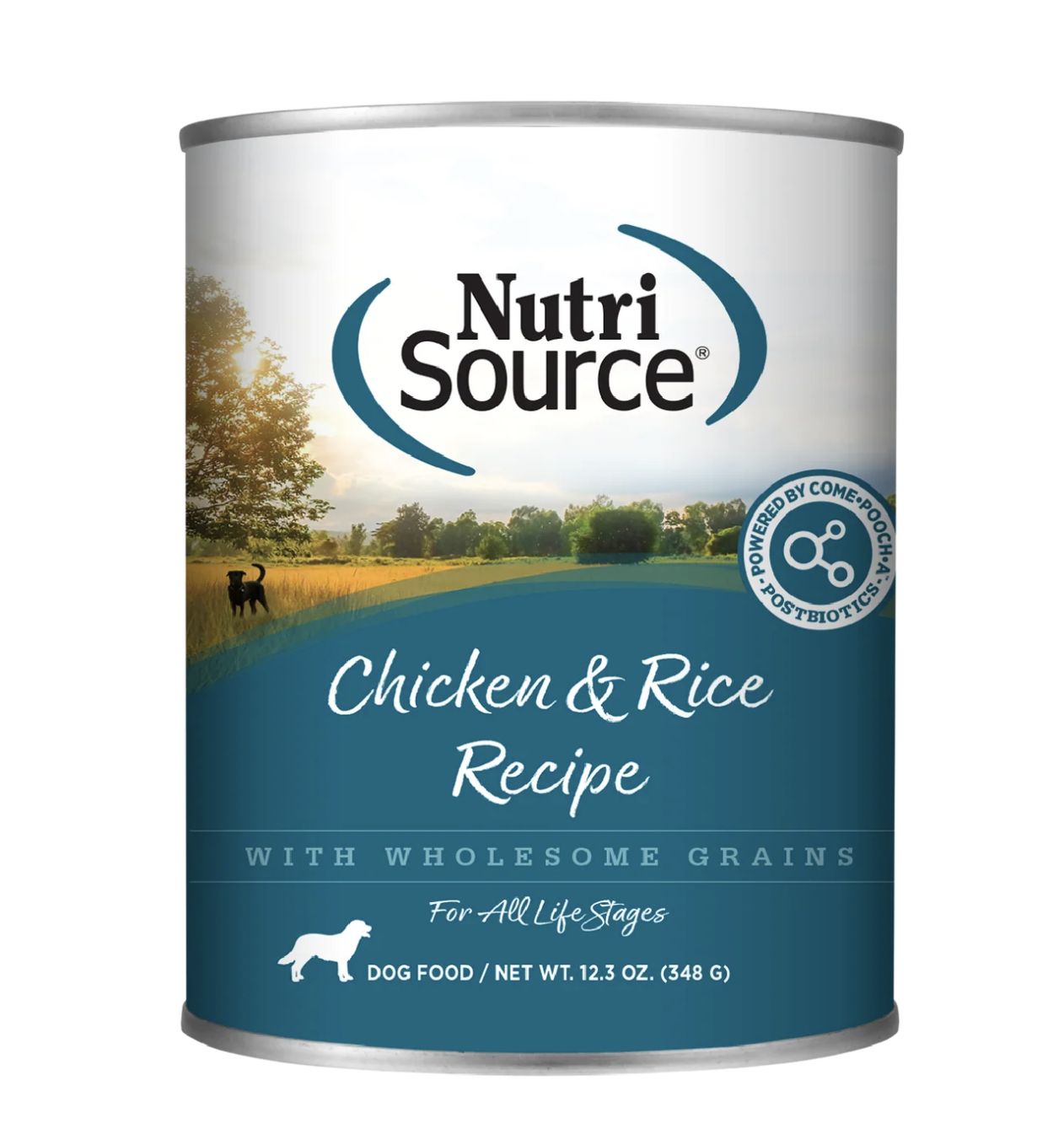 NutriSource Dog Chicken &amp; Rice 12.3oz