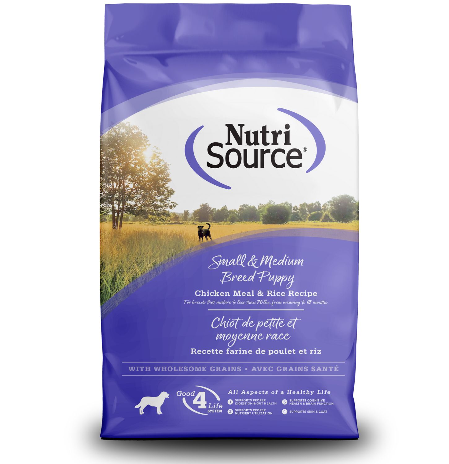 NutriSource Dog Small &amp; Medium Breed Puppy Chicken &amp; Rice, Size: 4lb