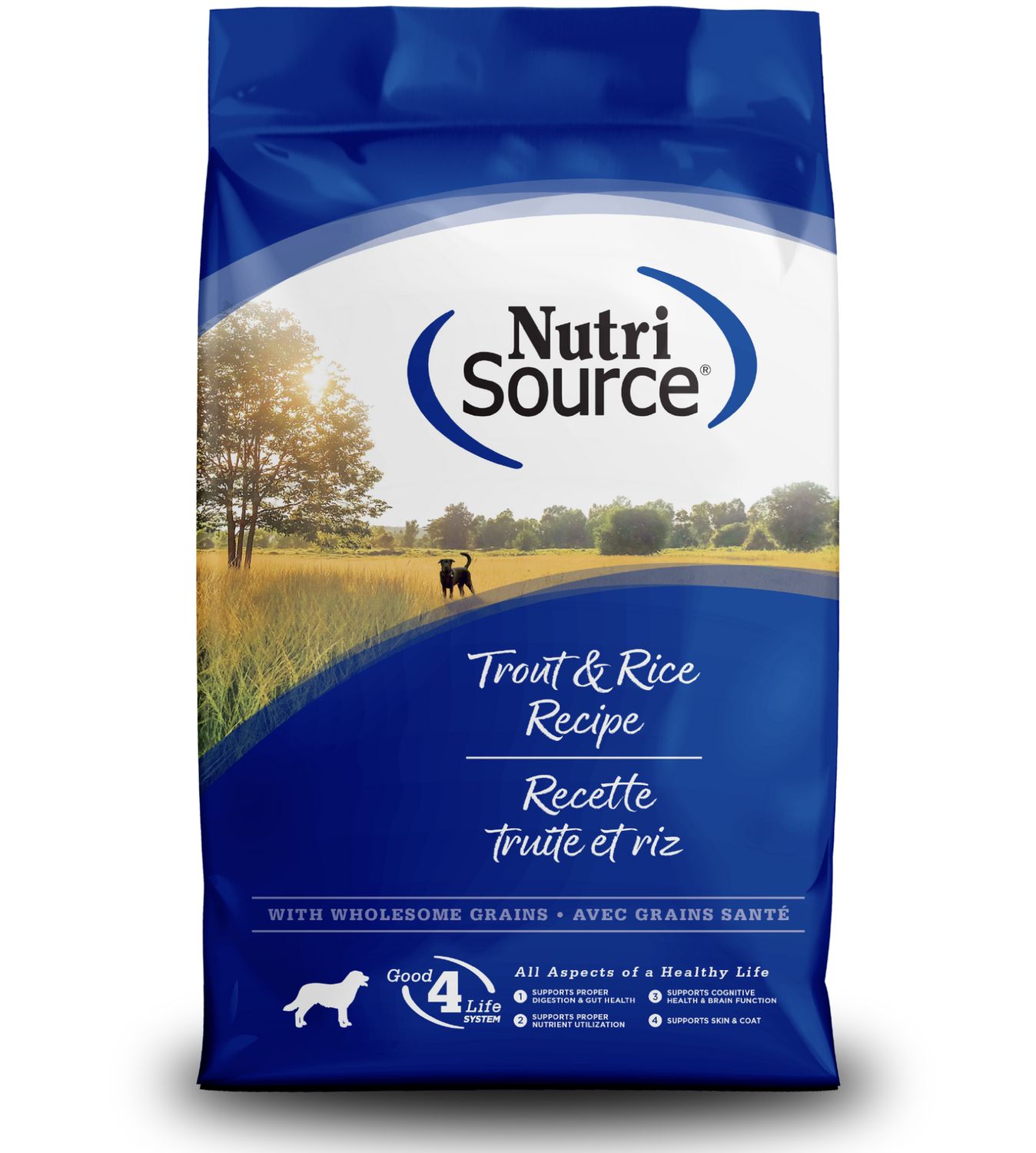 NutriSource Dog Trout &amp; Rice, Size: 4lb