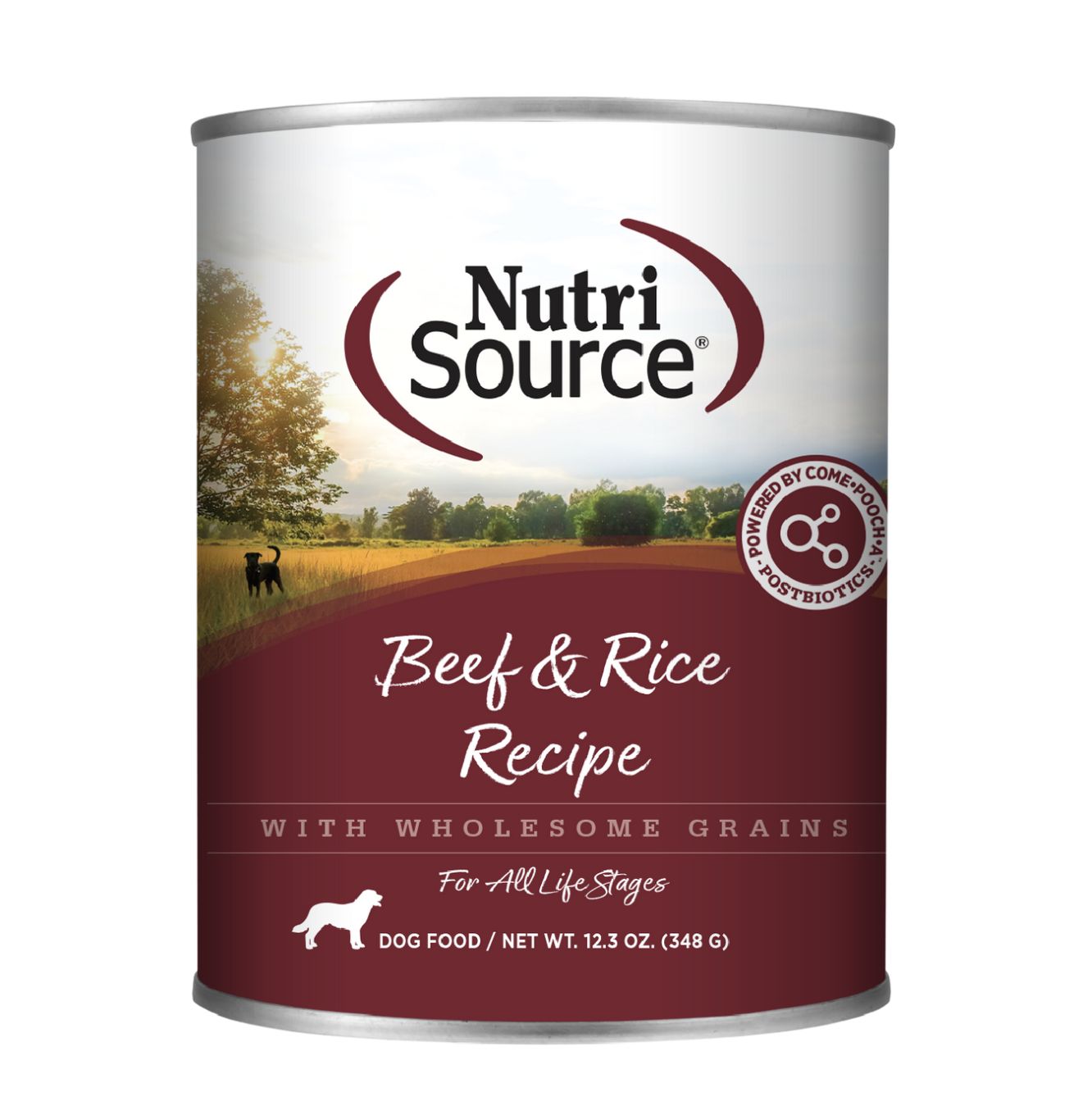 NutriSource Dog Beef &amp; Rice 12.3oz