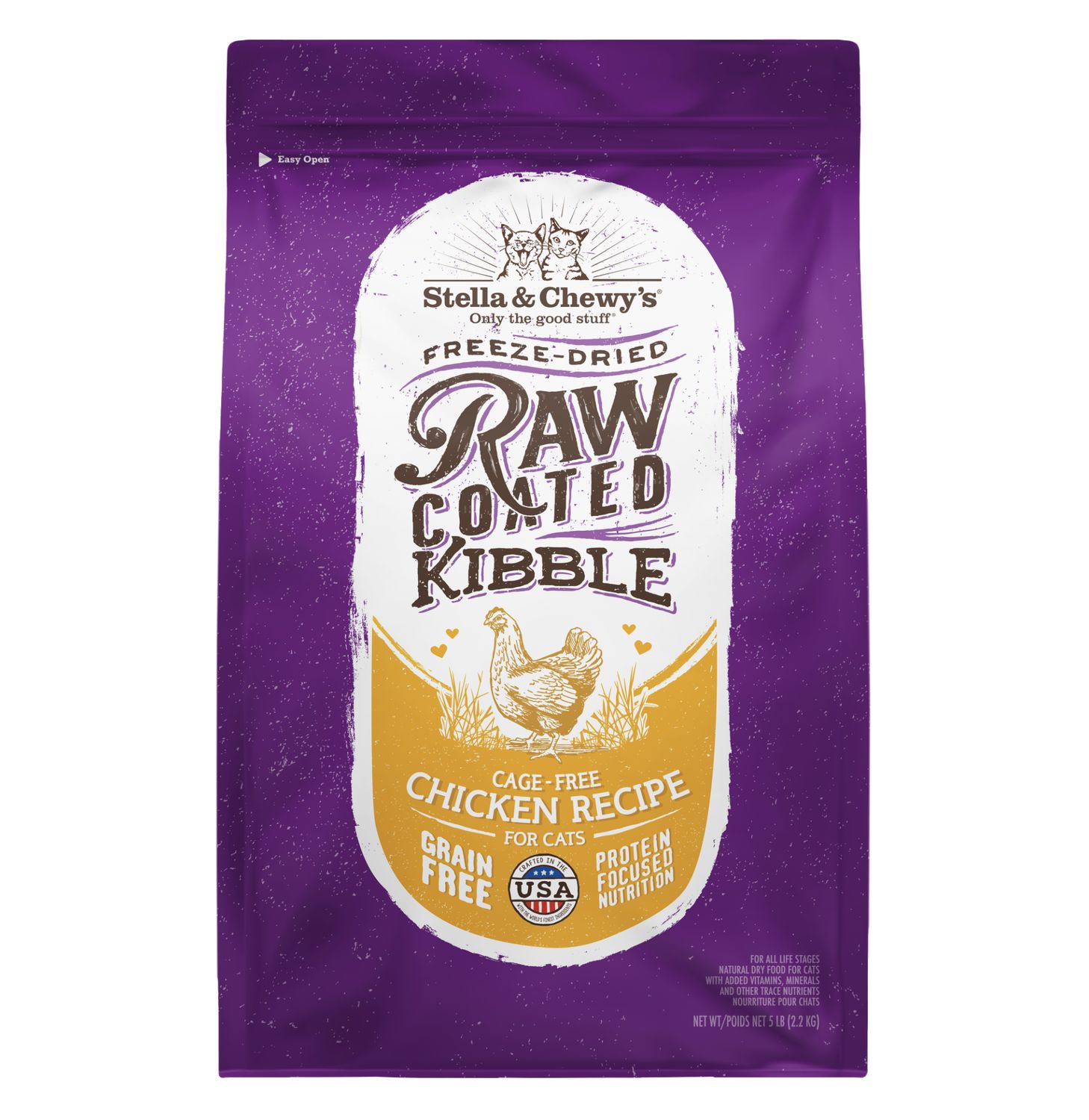Stella &amp; Chewy's Cat Raw Coated Chicken, Size: 2.5lb