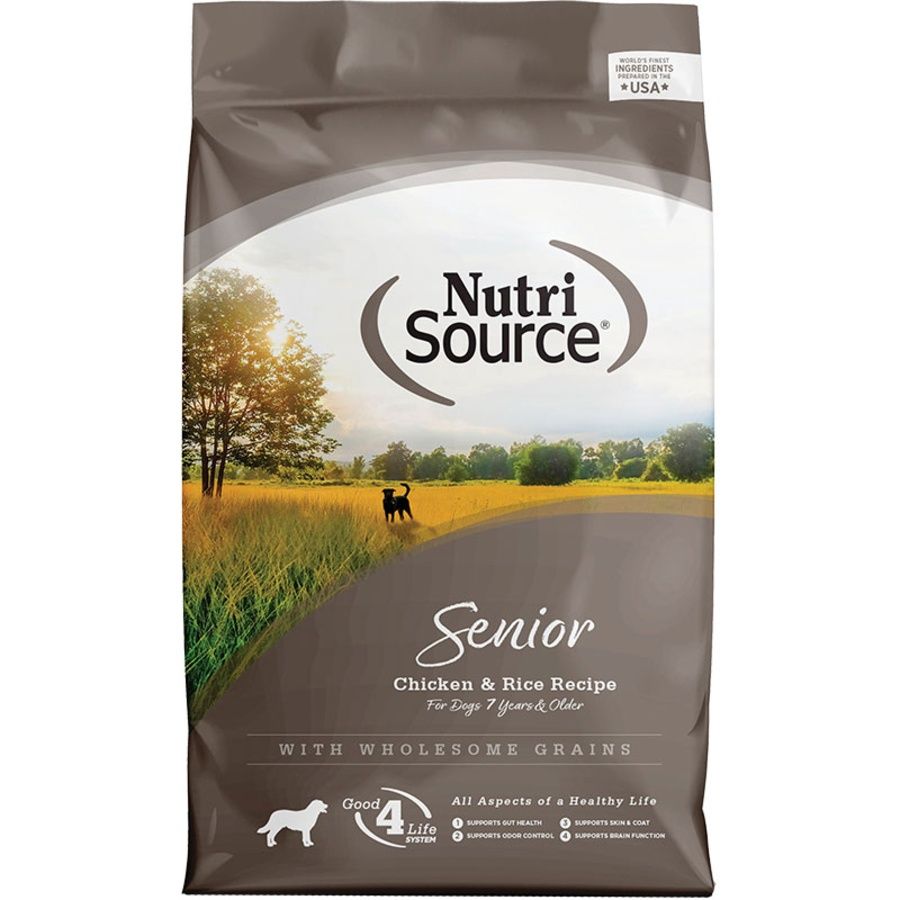 NutriSource Dog Senior Chicken &amp; Rice, Size: 4lb