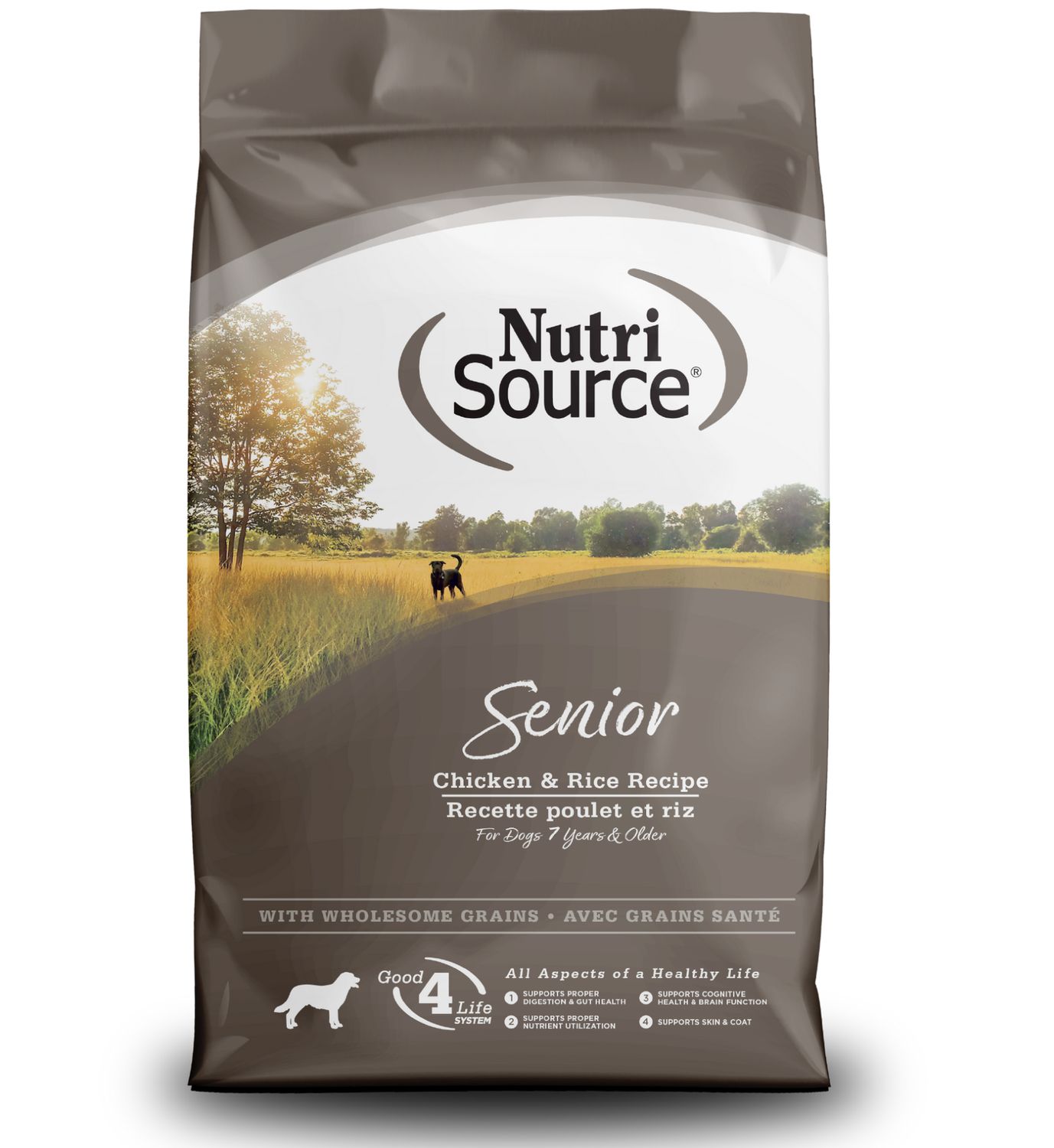 NutriSource Dog Senior Chicken &amp; Rice, Size: 4lb
