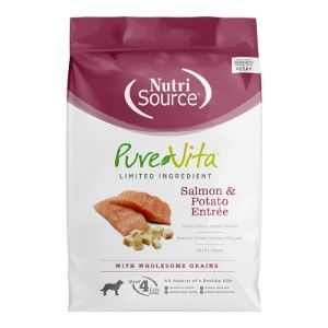 NutriSource Dog Pure Vita Salmon &amp; Potato, Size: 4lb