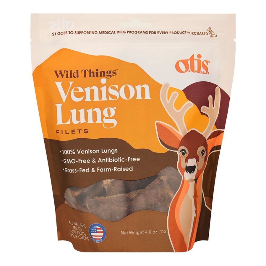Otis Dog Wild Things Grain Free Venison Lung 4oz